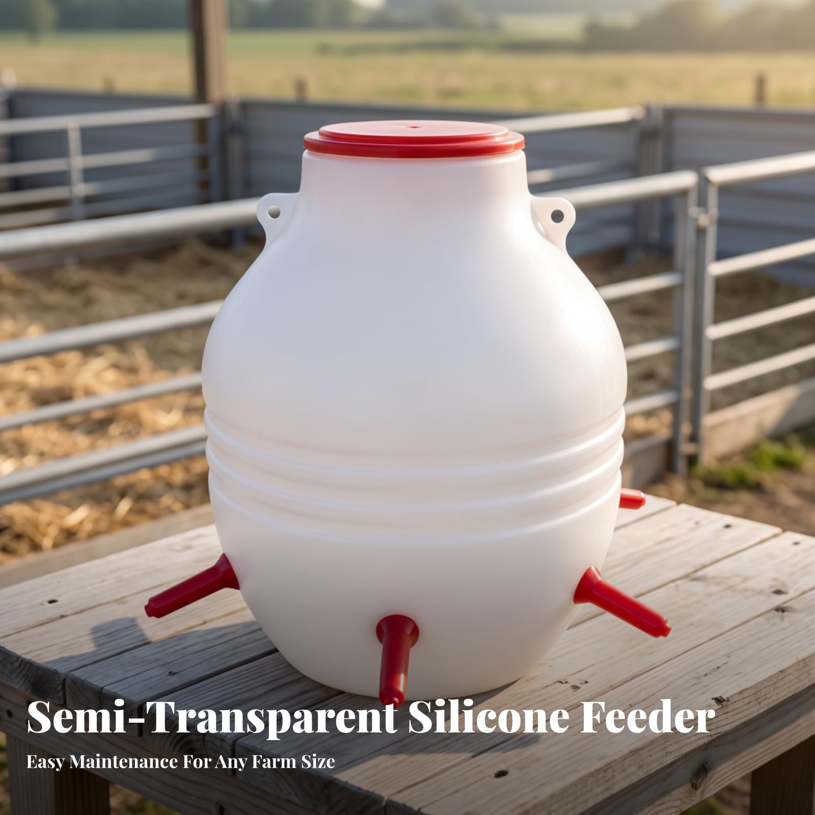 Industrielle Aufzuchtflasche mit Sechs Gleichmäßig Angeordneten Auslässen für Herdentiere aus Robustem Und Sanftem für Viehzucht Und Bauernhofbetrieb, style to 2