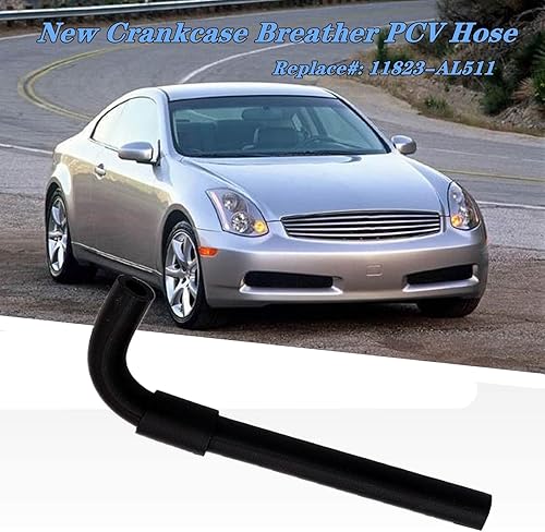 Miniatura 2 de Manguera PCV para respiradero de cárter compatible con Nissan 350Z G35 FX35 M35 3.5L V6 2003-2006, repuesto #: 11823-AL511,11823AL511