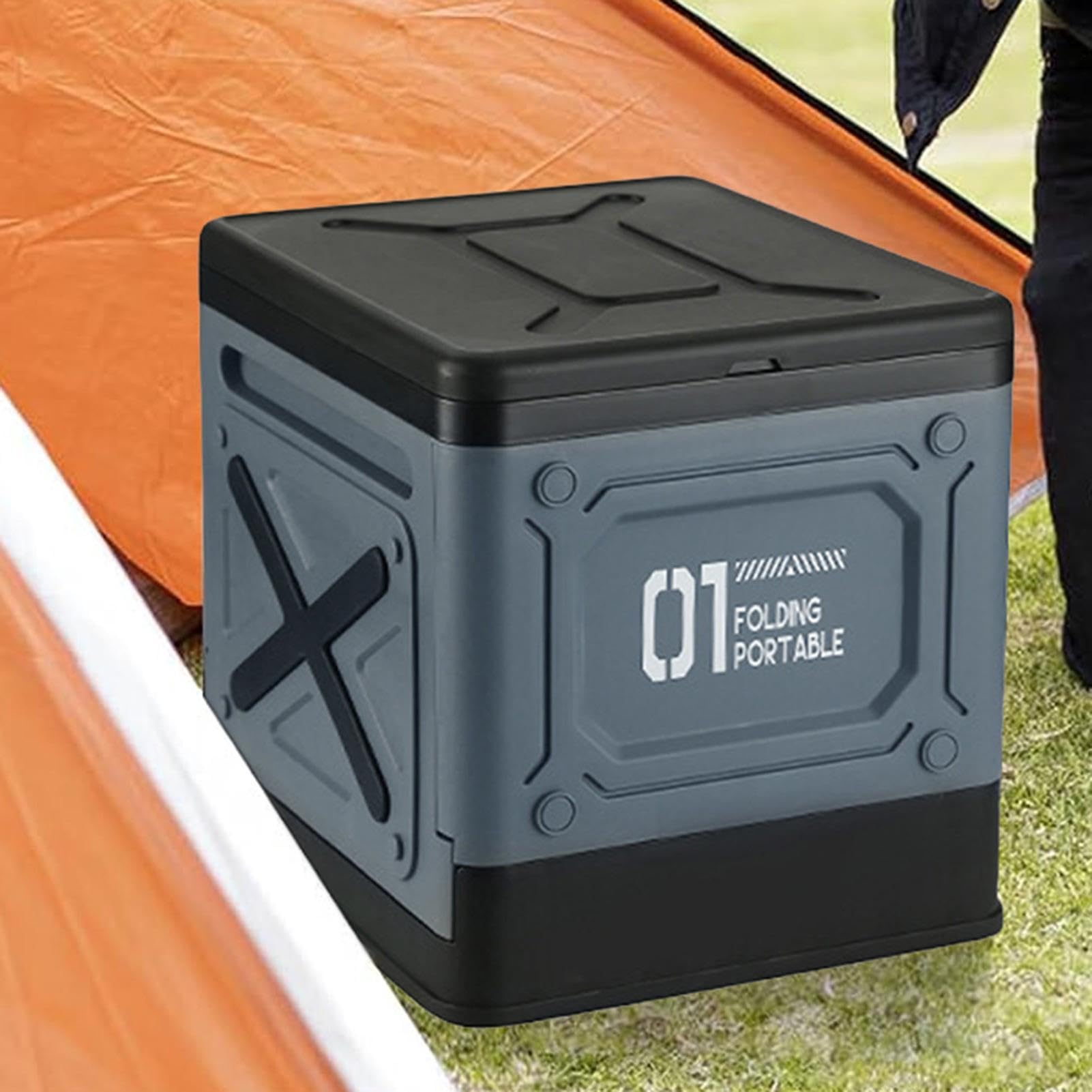 Camping-Toilette – zusammenklappbares, tragbares Töpfchen, reisefreundlich, kompaktes Design, robuster faltbarer Sitz, schnelle Einrichtung, leichte Lösung, Outdoor-Abenteuer, Wandern, Angeln
