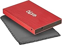 Vista 5 de 500Gb 500 Gb 2.5 USB 2.0 Disco duro externo de bolsillo delgado - Rojo - Fat32 (500Gb)