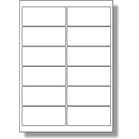 12 Per Page/Sheet, 5 Sheets (60 Sticky ADDRESS Labels), LabelPlanet ...