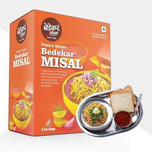 Bedekar Misal Pav Mix - No Preservatives - 4 servings