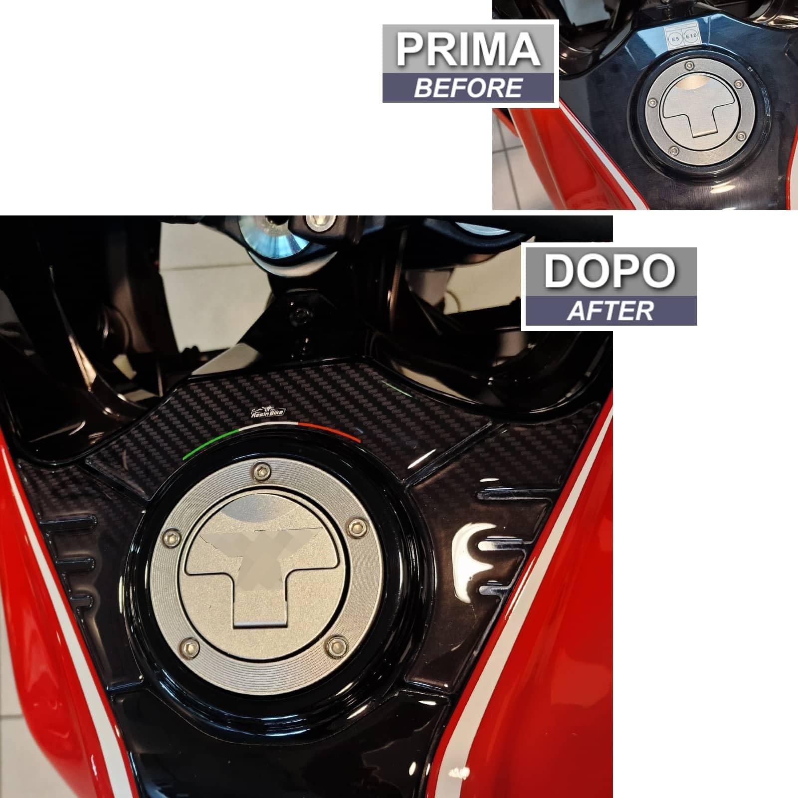 Adesivi 3D Resinati Resin Bike Per Moto Morini X-CAPE 650 (2022-2025) - Protezione Paramani Da Graffi E Urti, Coppia