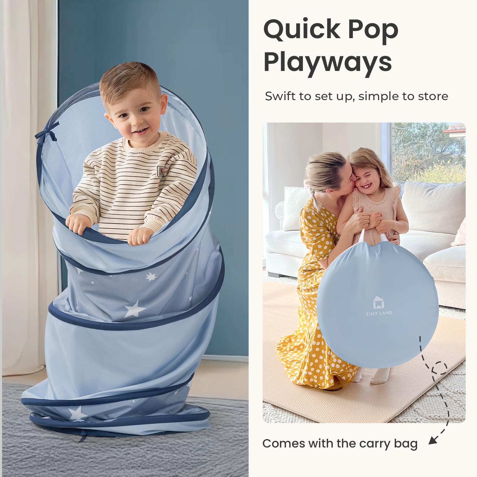 Tiny Land Kids Play Tunnel Tent for Toddlers, 69