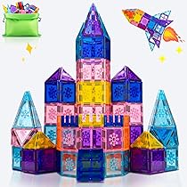 Xekel Costruzioni Magnetiche per Bambini 40 Pezzi, Magneti Bambini con Potenti Magneti, Magnetic Tiles Educative, Costruzioni per Bambini 3+ Anni, Regalo Creativo