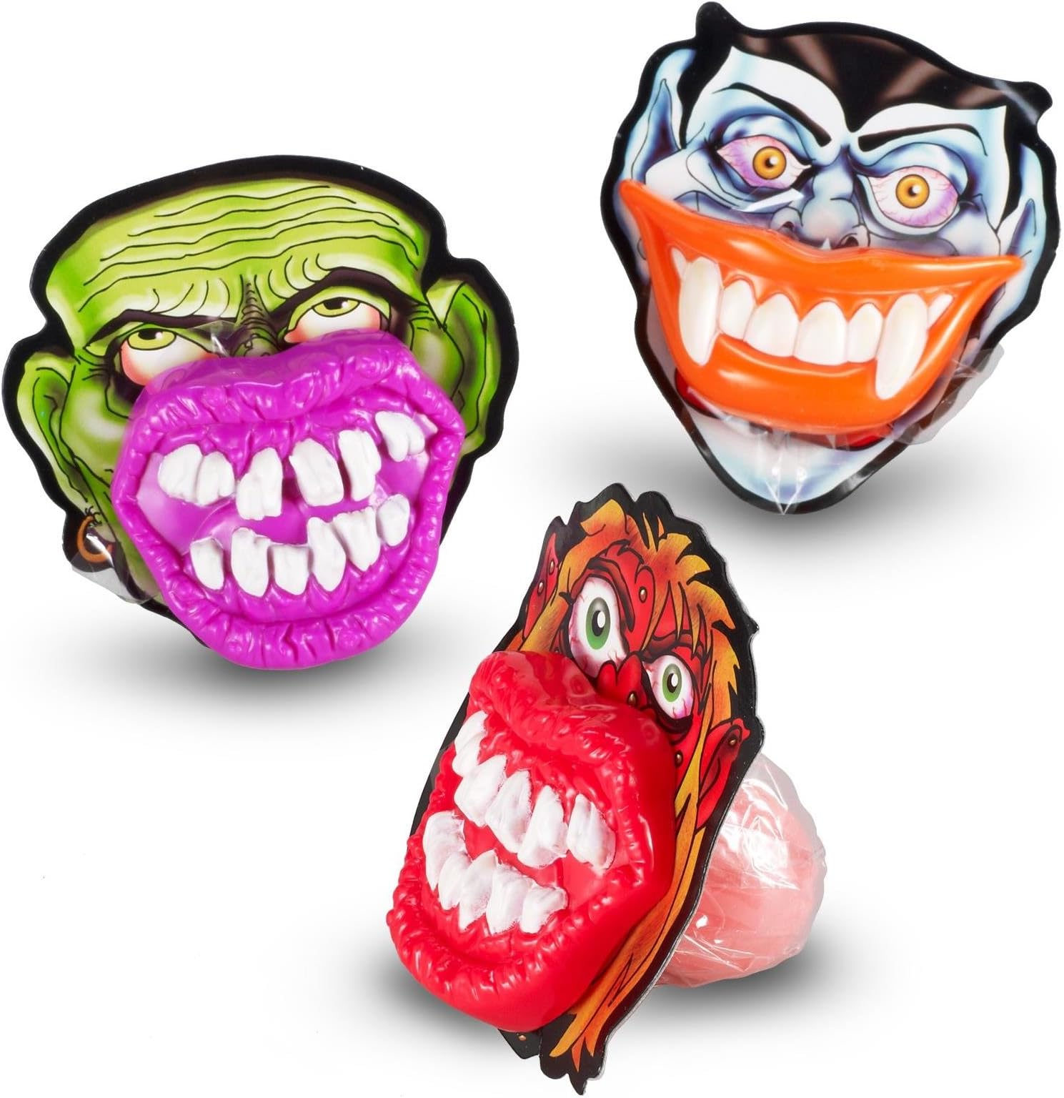 Flix Candy Spooky Lip Pops Fruit Flavored Lollipop