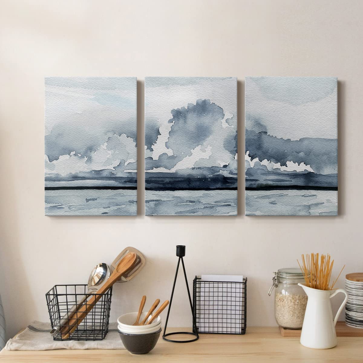 Amazon.com: Renditions Gallery Passing Rain Storm II Modern