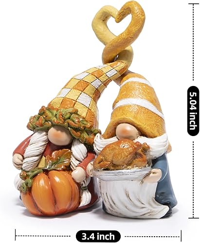 Vista 50 de Hodao Thanksgiving Pumpkin Decorations Gnome Elf Collectibles Home Decor Thanksgiving Pumpkin Gnomes Charming Fall Collectibles for Home Decor and