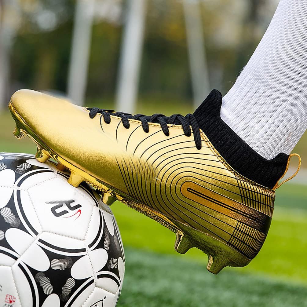 Chaussures de Football Professionnel Homme Crampons de Foot Homme Antidérapant Athlétisme Entrainement Spike Chaussures de Foot de Crampon Sport Adolescents