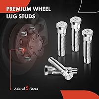 Vista 3 de A-Premium M12-1.50 - Juego de 5 pernos de rueda compatibles con Chevrolet Malibu Cruze Orlando Sonic Spark Trax Volt Cadillac ATS ELR Buick LaCrosse