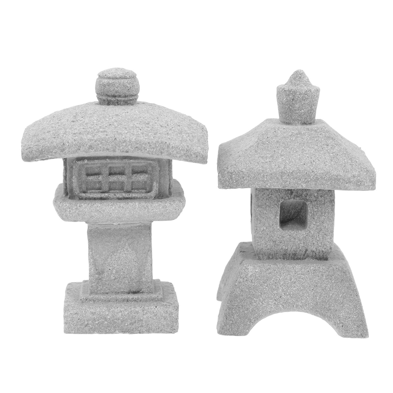 Torre Wenchang de arenisca Homoyoyo, pack de 2 piezas decorativas para macetas de suculentas