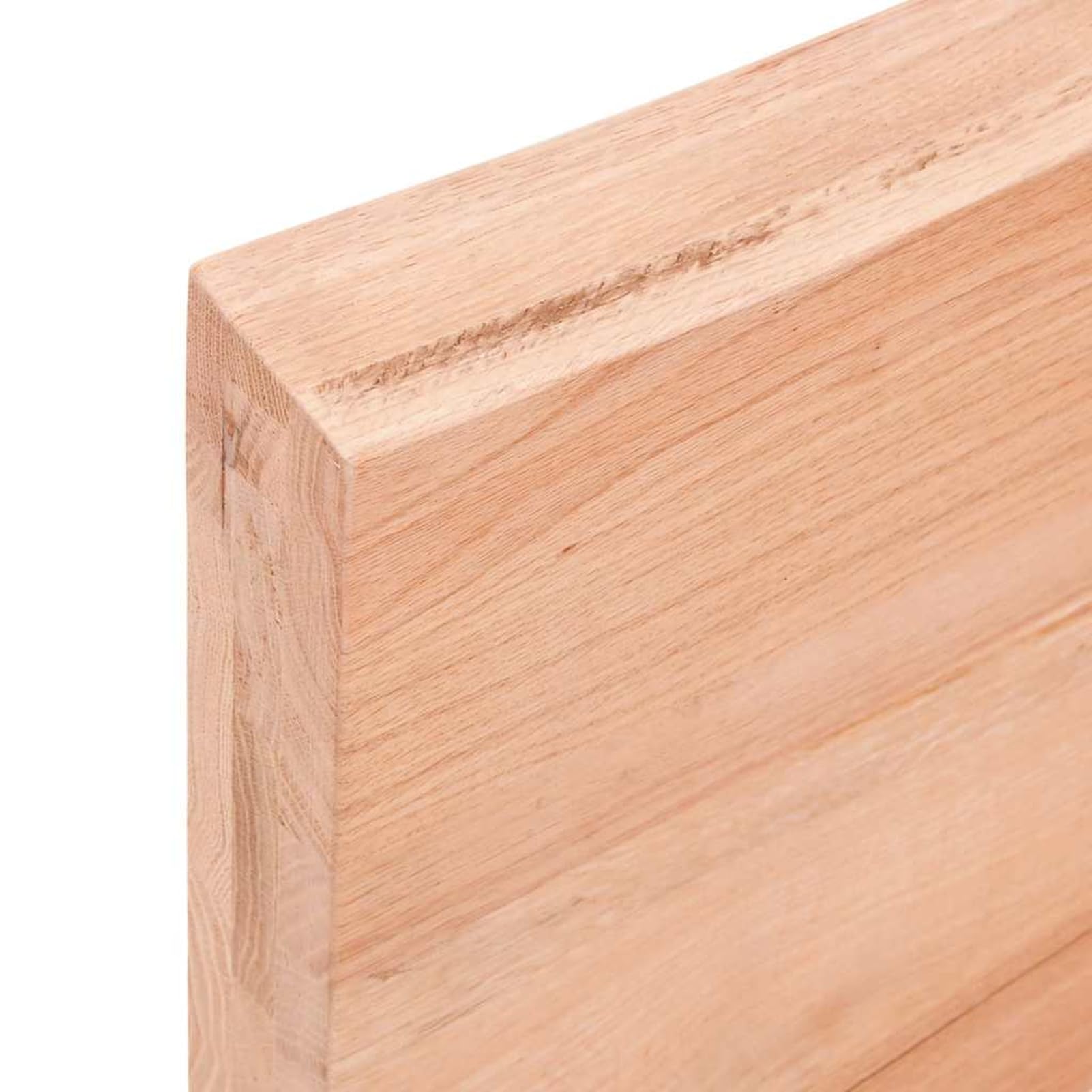 Piano Tavolo in Rovere Massello, Pieghevole con Cerniera, 140x60x(2-6) cm, Legno di Rovere Verniciato con Bordo Vivo, per Rinnovo Tavoli Casa e Ufficio
