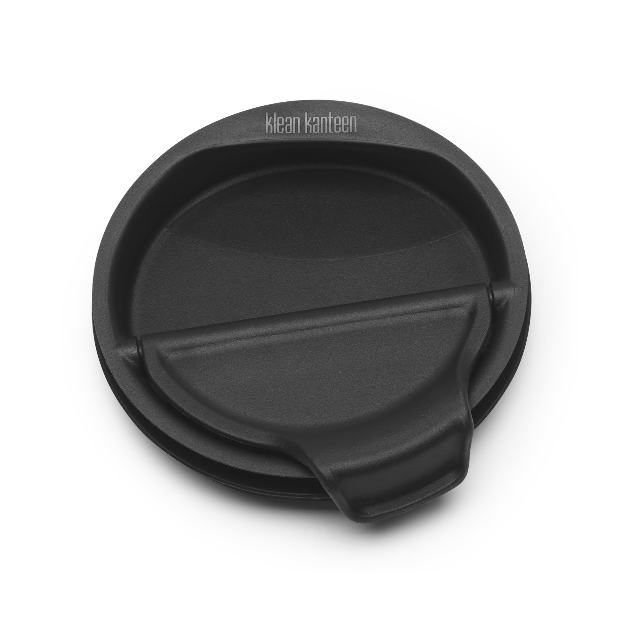 Klean Kanteen Rise Flip Lid - Premium, One-Handed Tumbler & Cup Replacement Lid - BPA-Free - Black, Small, 78 mm