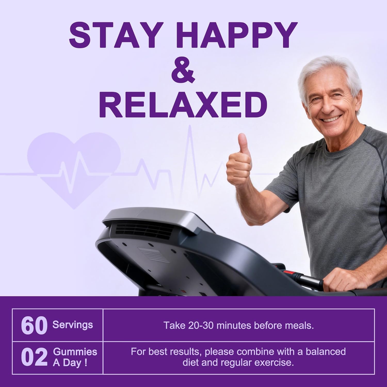 Ashwagandha Gummies & Vitamin D3 Gummies Organic Aswangdha Supplement for Improve Sleep, Stress Relief & Mood Calm (Grape Berry,Non-GMO, Gluten-Free & Sugar Free)-1 Pack - Image 6