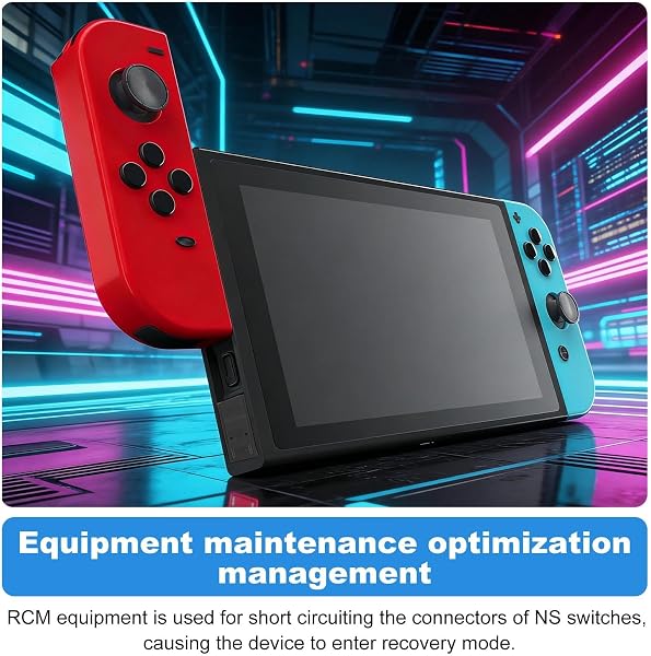 RCM Jig for Nintendo Switch, Gamer Gear RCM Clip for Nintendo Switch with 2 PCS Joystick Caps, Circuit Edit File Tools with Storage Box, Short Circuit Tools for NS Modification (Black) - 3