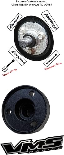 Miniatura 8 de VMS Racing Combo de antena de moab de oro verde y cubierta anodizada negra en aluminio billet corto compatible con Jeep Wrangler JK JKU JL 07-19