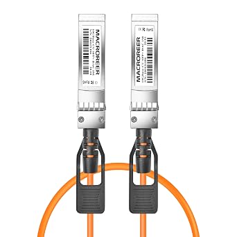10G SFP+ DAC Twinax Cable, 0.5M 1.6ft Passive, Compatible with Arista CAB-SFP-SFP-0.5M, Orange Color
