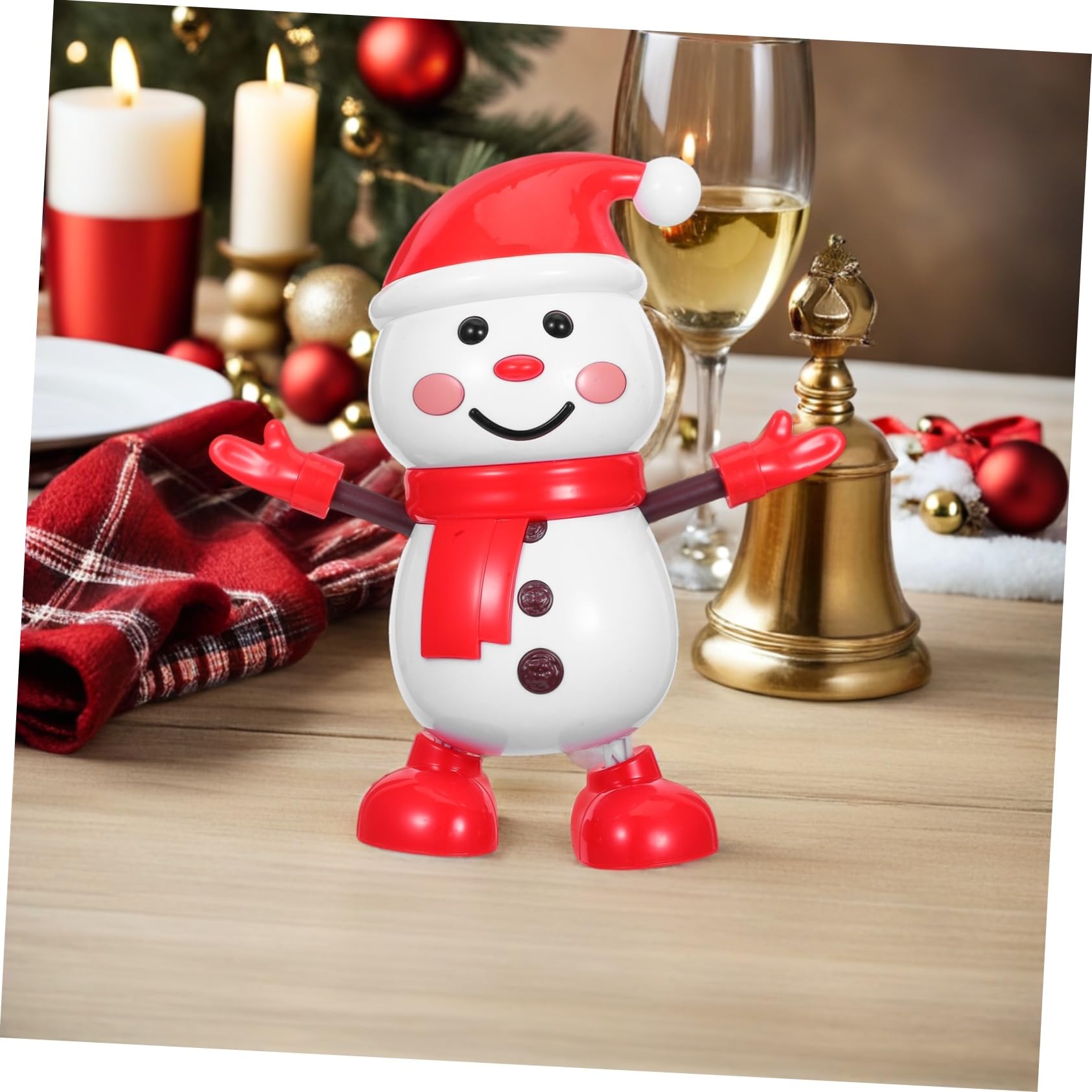 Muñeco de Eléctrico Que con Adorno Navideño para Decoración Festiva Hogar Oficina y Coche Regalo Seguro para Fiestas de Invierno