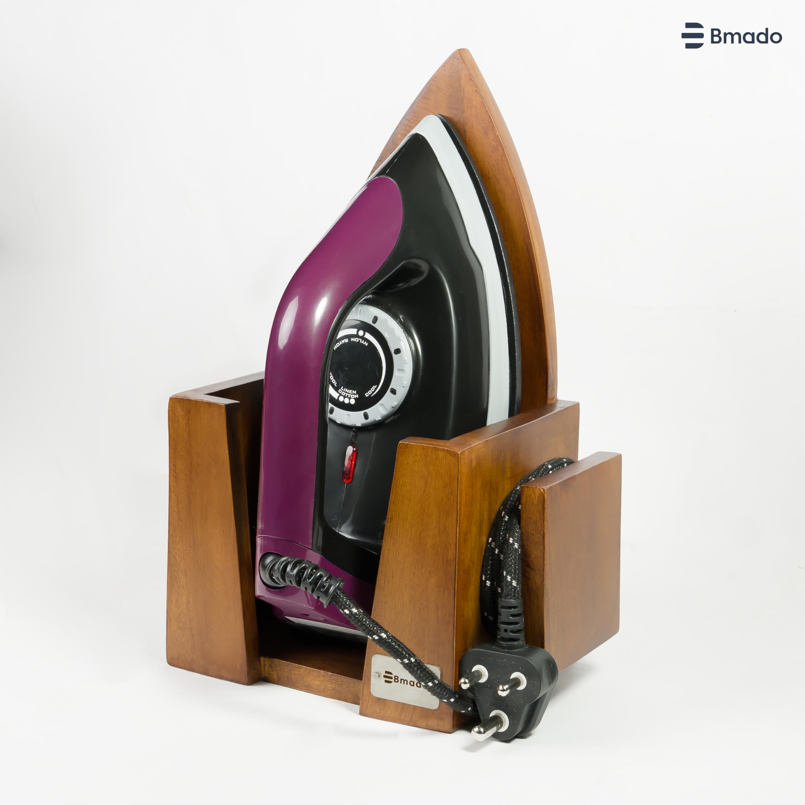 Wooden Iron Press Holder - Safe & Stylish Storage -8