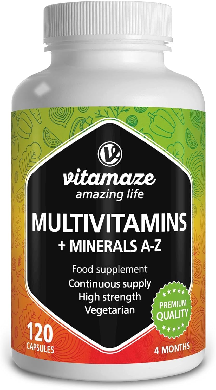 Multivitamin Capsules High Strength, 23 valuable AZ Vitamins and