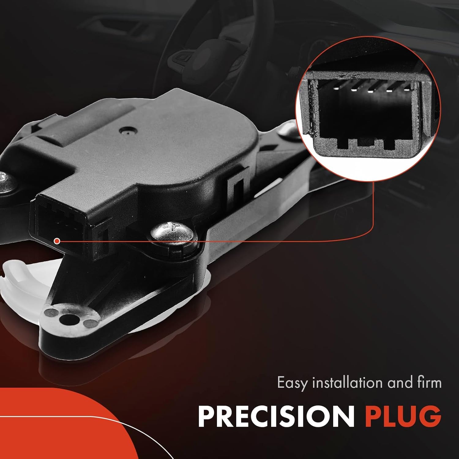 A-Premium HVAC Heater Blend Door Actuator, Compatible with Hyundai Azera 2006-2010, Santa Fe 2006-2012, Sonata 2005-2010, Main, Replace# 971603K000