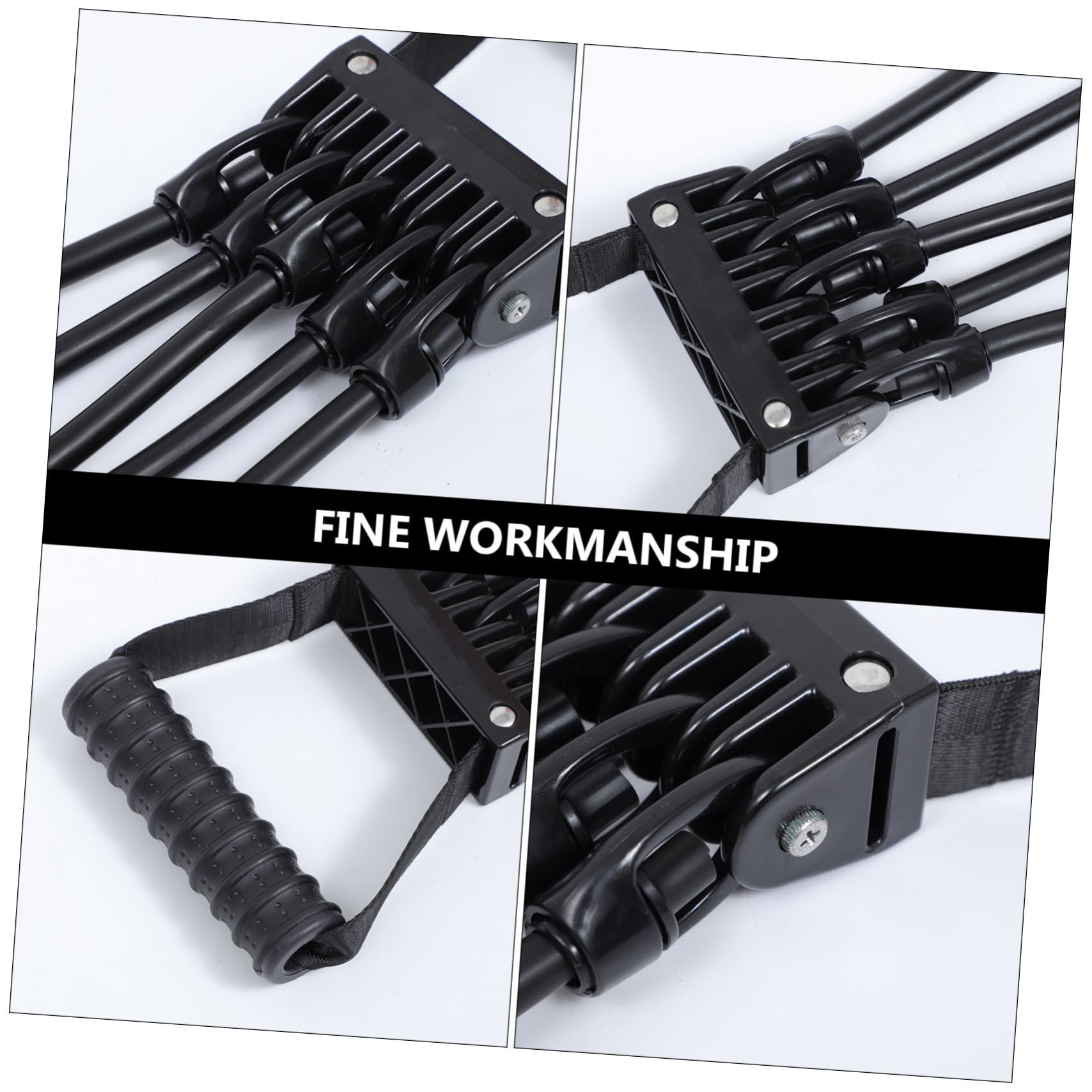 Chest Expander 1pezzo Banda Resistenza Fitness Casa Nero | Lattice e Plastico, Esercizio Professionale Super Elasticità, per Allenamento e Training Supply