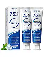 Nano Hydroxyapatite Toothpaste - 2 Pack, Nano Hydroxyapatite Whitening Toothpaste for Enamel Repair, Fluoride-Freem Whitening Nano Toothpaste for Sensitive Teeth, Natural and Safe, Natural Mint-8.46Oz