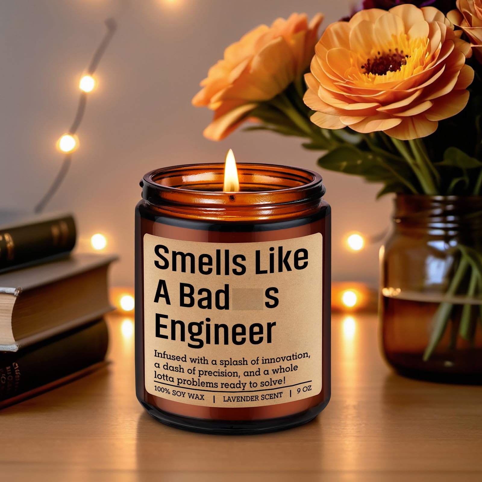 GSPY Candle, Engineer Gifts for Men, Women - Cool Graduation, Fathers Day, Birthday, Engineering Gifts for Engineers, Students, Grads - Mechanical Civil Electrical Software Aerospace Engineering Ideas