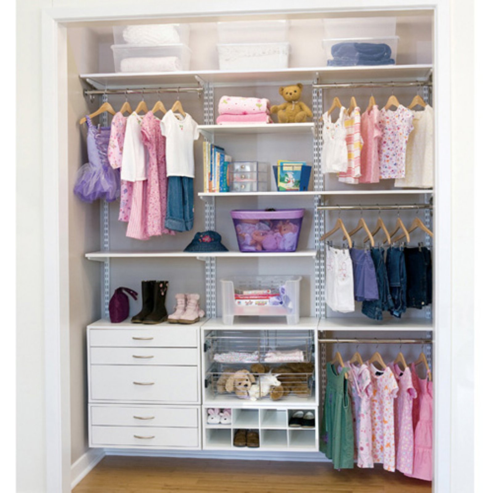 Amazon.com: Organized Living freedomRail 2 Drawer Double Hang OBox
