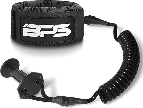 BPS Nueva Zelanda 'Storm' - Correa de muñeca para bodyboarding en espiral de 4 pies con enchufe