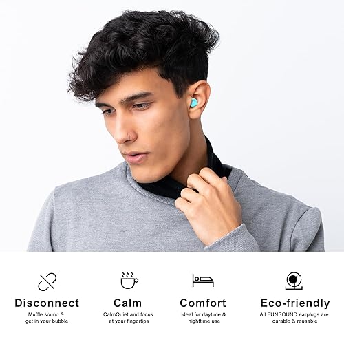 Miniatura 35 de Tapones para los oídos para reducir el ruido del sueño, reutilizables, conciertos, enfoque, viajes, trabajo, alta fidelidad, 7 pares de orejeras