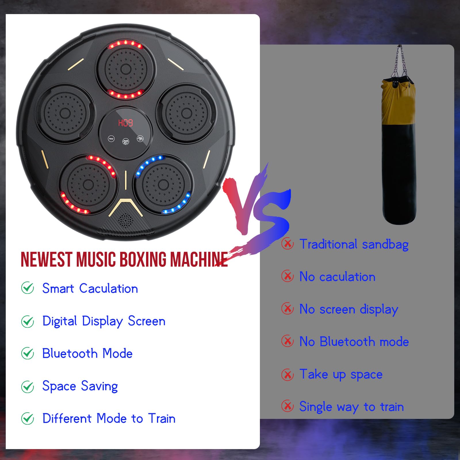 Smart Music Boxing Machine,9 Livelli Di Velocità E Volume Attrezzatura