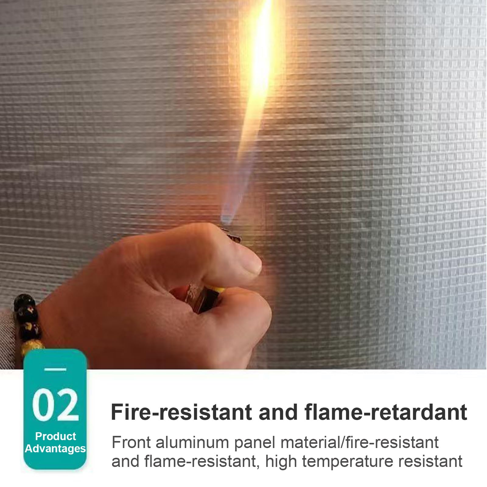 Rotolo di isolamento termico in schiuma di alluminio riflettente autoadesivo，Isolante Termico Pannello Riflettente Termosifoni,Autoadesivo Materassini Isolanti(1*4m/3.2*13ft,5MM(THK))