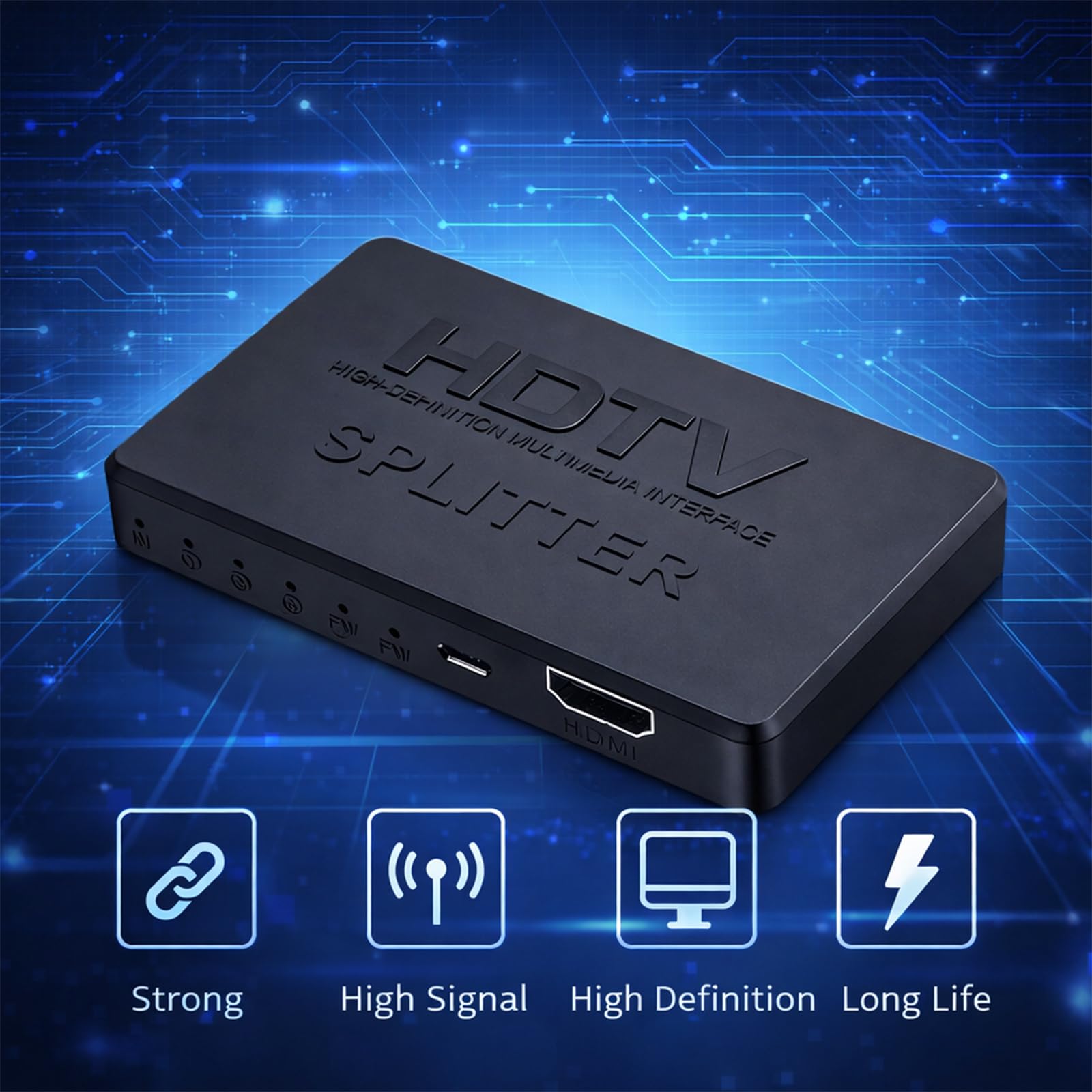 Splitter HDMI 1 In 4 Out 4K: Duplica Il Segnale Su 4 Schermi In Un Attimo! - 3
