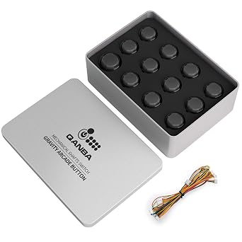 QANBA Gravity KS RGB LED Illuminated Buttons Snap-in Mechanical Pushbutton Boxed Clear Black R0412pcs