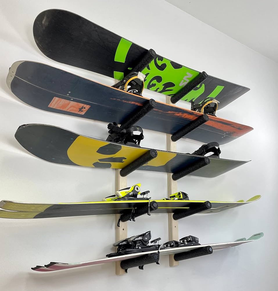 スノーボード 壁掛け収納 5枚収納type スノーボード 壁掛け収納 5枚収納type