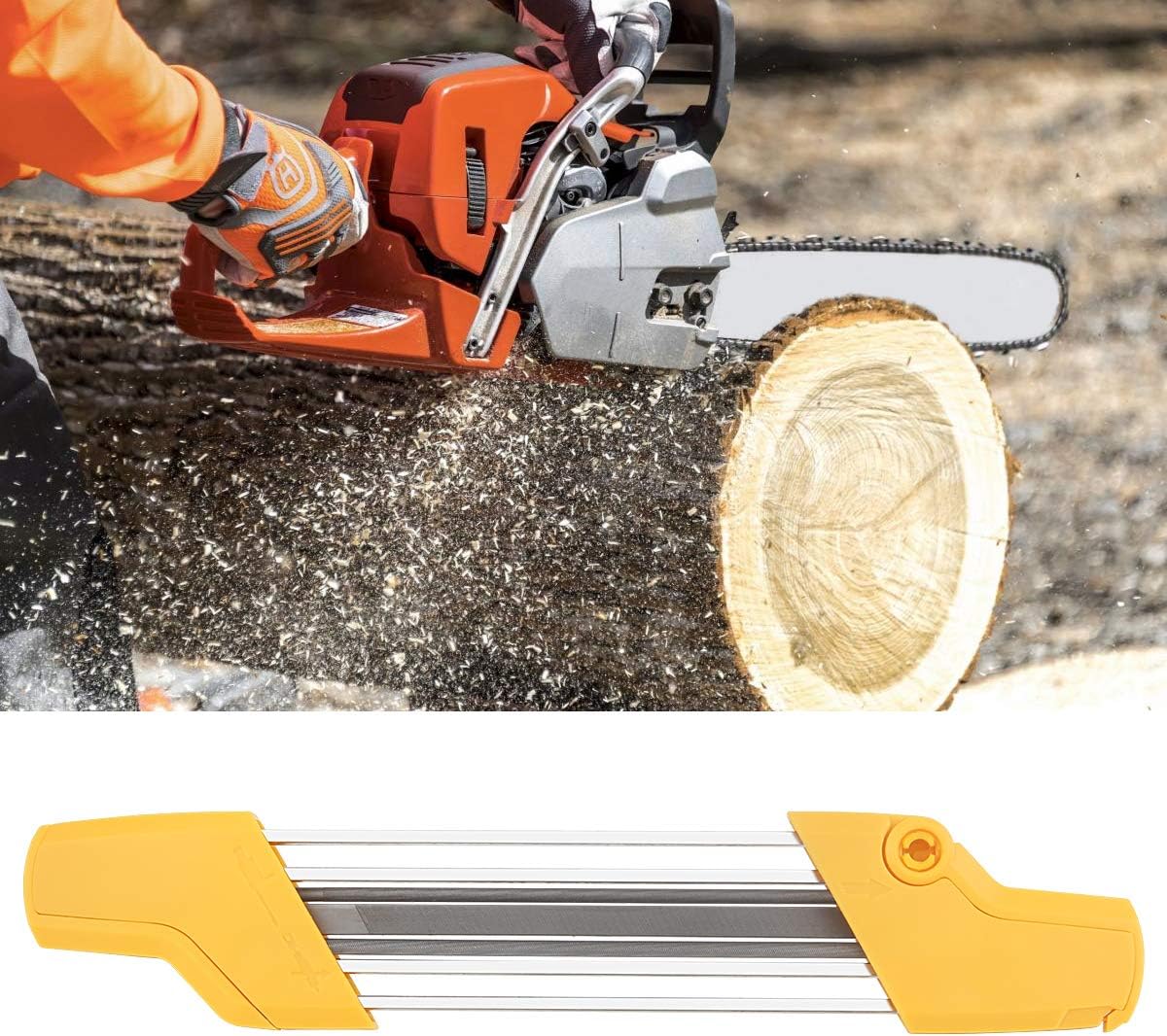 A-KARCK Chainsaw Sharpener for .325" P Saw Chain, 2 in 1 Easy File Chain Saw Sharpener