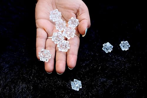 Miniatura 7 de Jet - Cristal de 20 puntos de cuarzo Merkaba Star Chakra Platónico Curación Reiki Potencia Brasileña Peso aproximado 0.18-0.25 oz