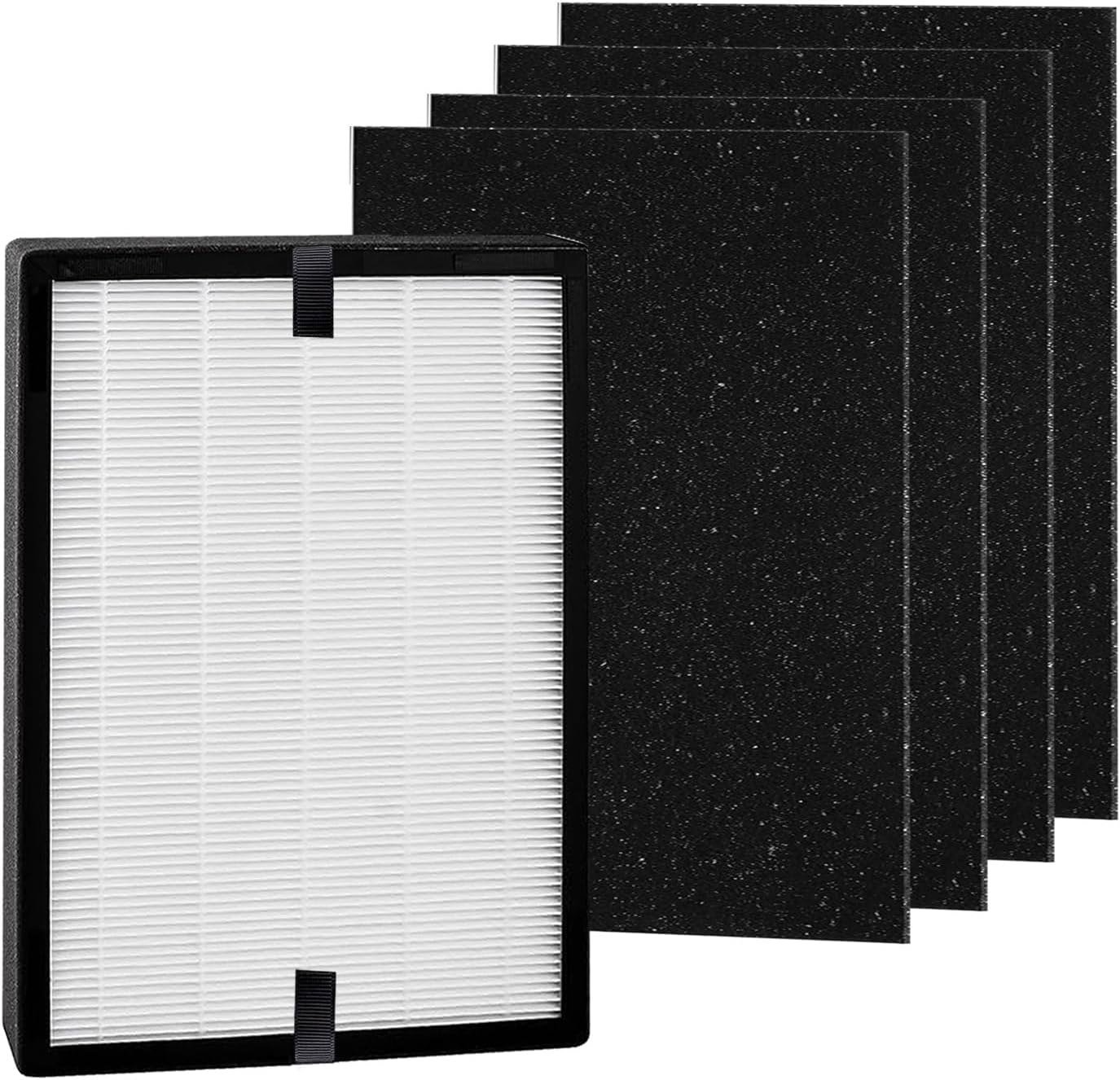 HP700 Filter Replacement 3-Stage Filtration, Compatible with Hunter HP700 Medium Console Air Purifier, (1) HEPA+(4) Activated Carbon Pre-Filter
