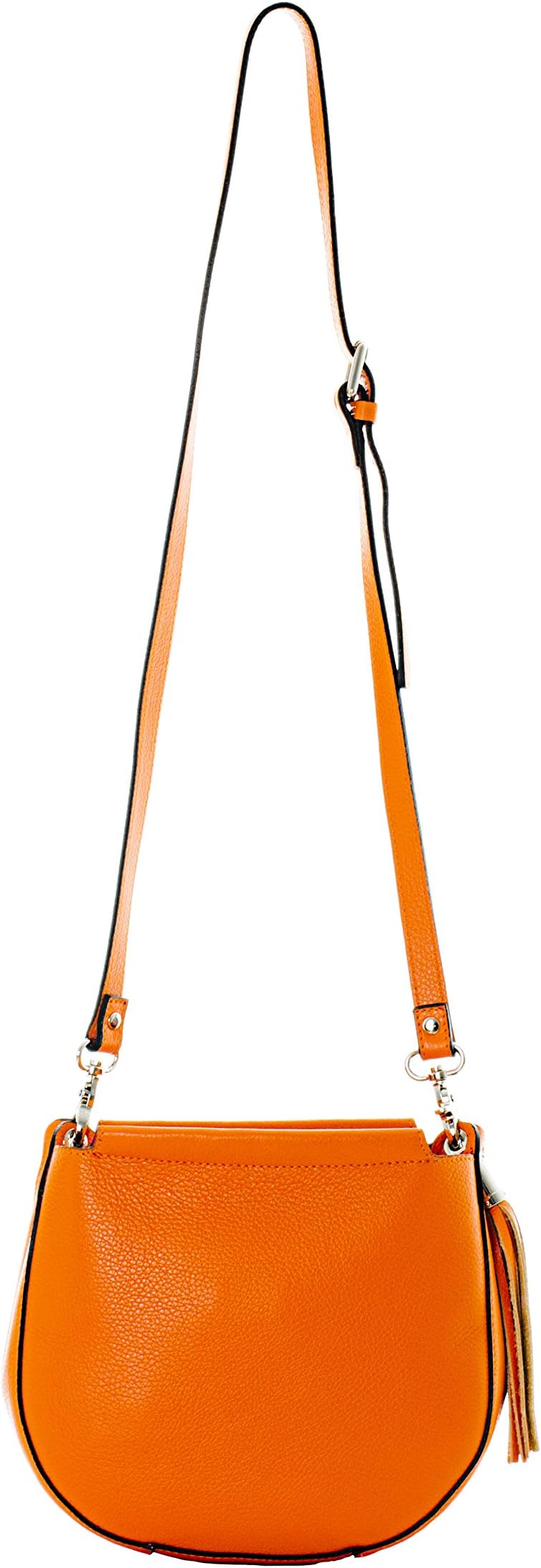 MASSIMA BARONI. Capri Model. Cross Body Bag for Women. Spacious and Functional Italian Leather Bag