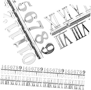 Uonlytech 8pcs clock number plate wall clock arabic numbers clock plastic numbers clock number replacement roman numeral wall clock digital wall clocks digital clock Hanging Clock Numerals