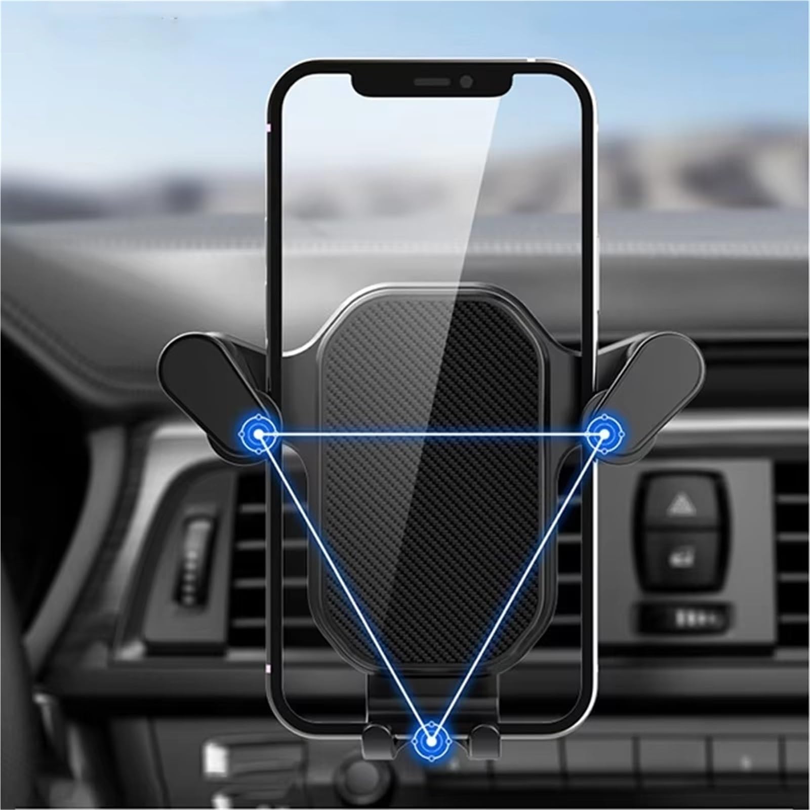 para Xiaomi Soporte Universal Teléfono Coche Gancho Soporte Clip Ventilación Aire Interior Móvil Universal Soporte Interior Soporte Móvil Coche(A 1 PC)