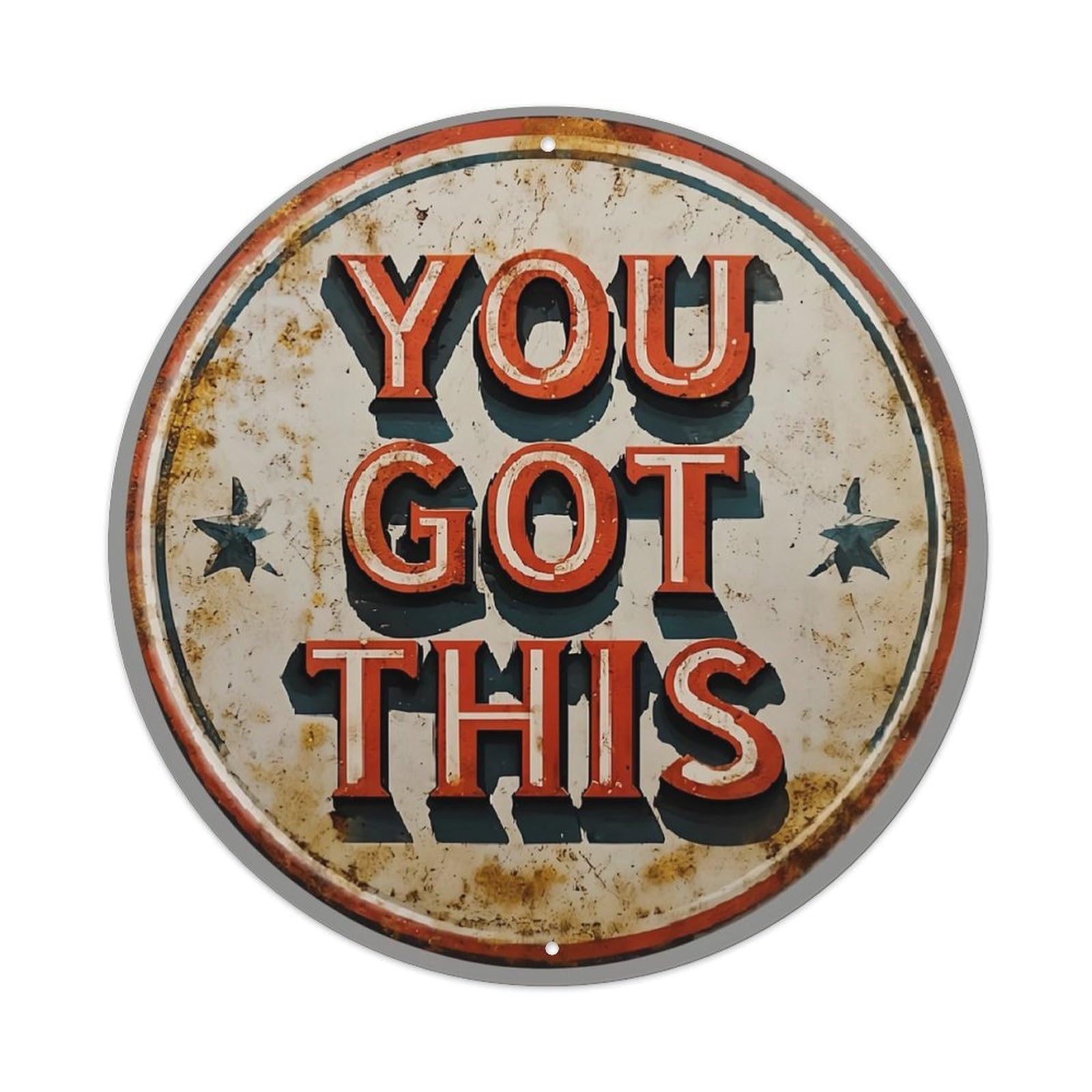 You Got This Vintage Sign Tin Sign Metal Poster Vintage Metal Signs for Home Man Cave Bar Cafe Kitchen laundry room Wall Decorations 8x8 inches
