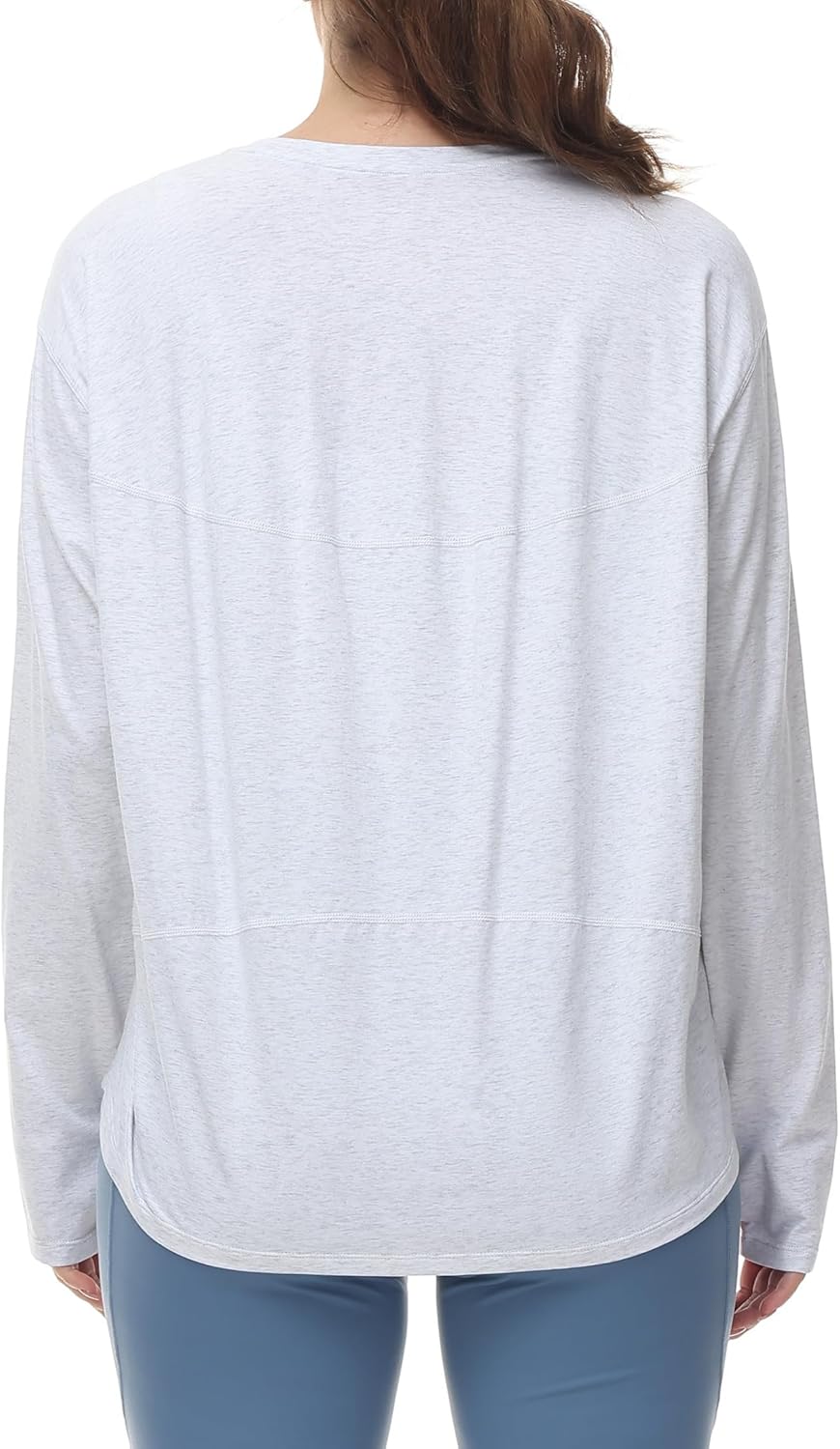 THE GYM PEOPLE Women's Long Sleeve Workout Shirts Back Loose Fit Running Tee Tops with Thumb Hole - Image 4