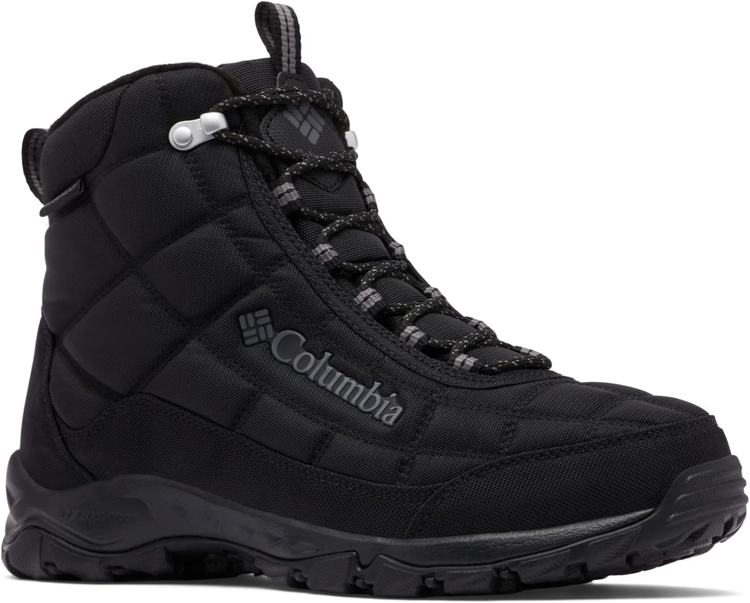 Columbia Men's Firecamp Boot Hiking Shoe 7 Wide Black/City Grey