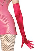 Vista 5 de Leg Avenue Guantes de satén largos para mujer
