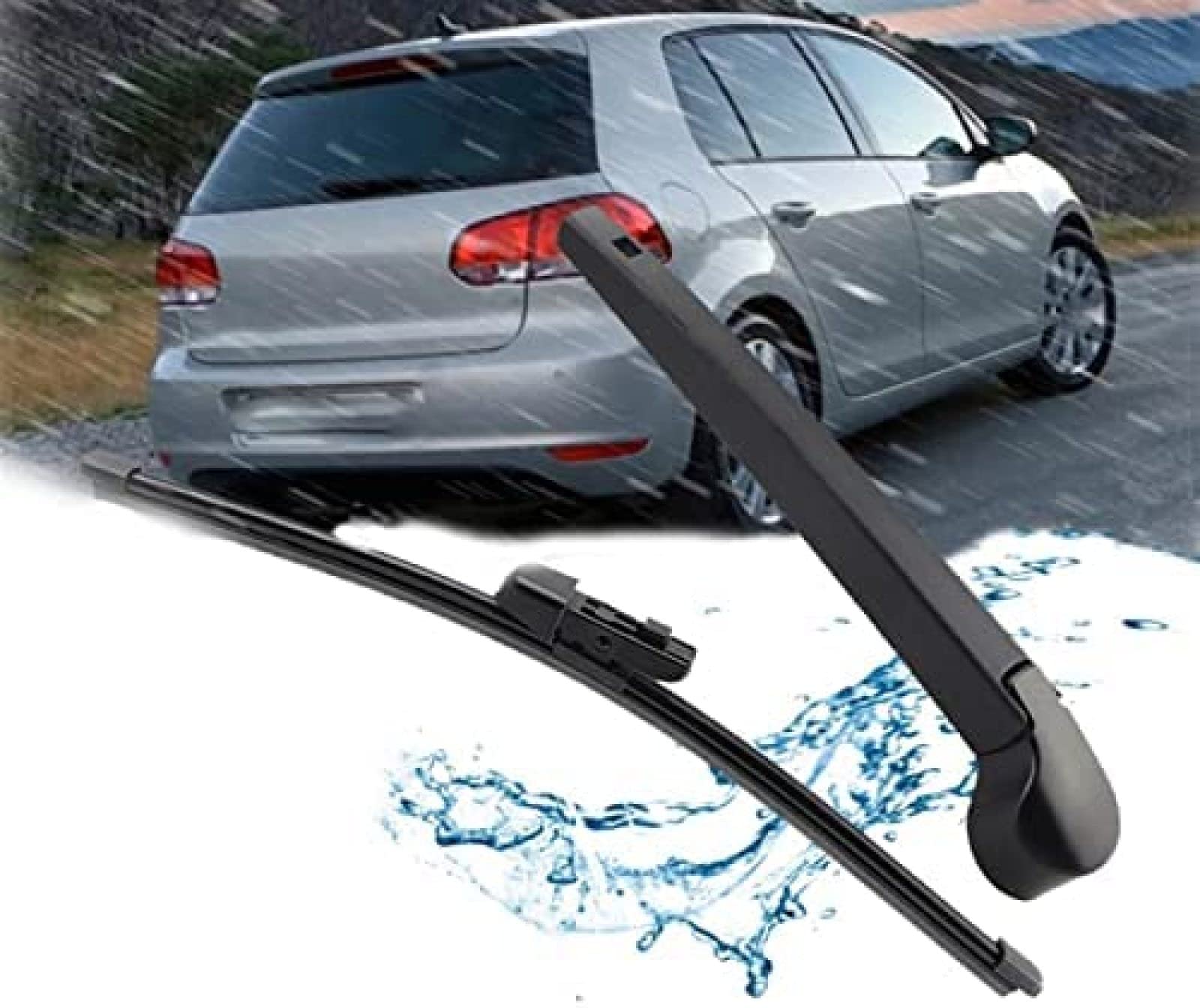 Jeu De Bras Et Lame D'essuie-glace Arrière Pour Ford Focus MK2 (2004-2013) – Noir, Remplacement Facile