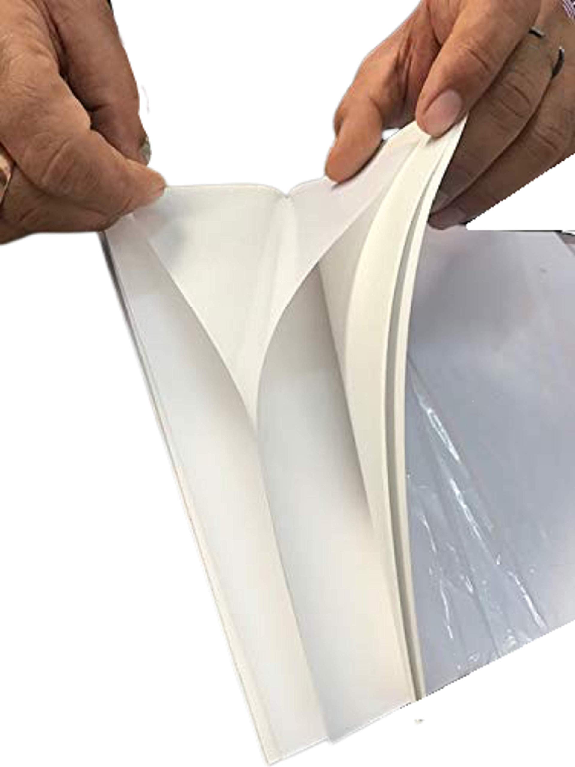 AN PHOTO GLOSSY PAPER SELF-ADHESIVE FOR INKJET AND LASER JET PRINTERS 50 SHEET 1