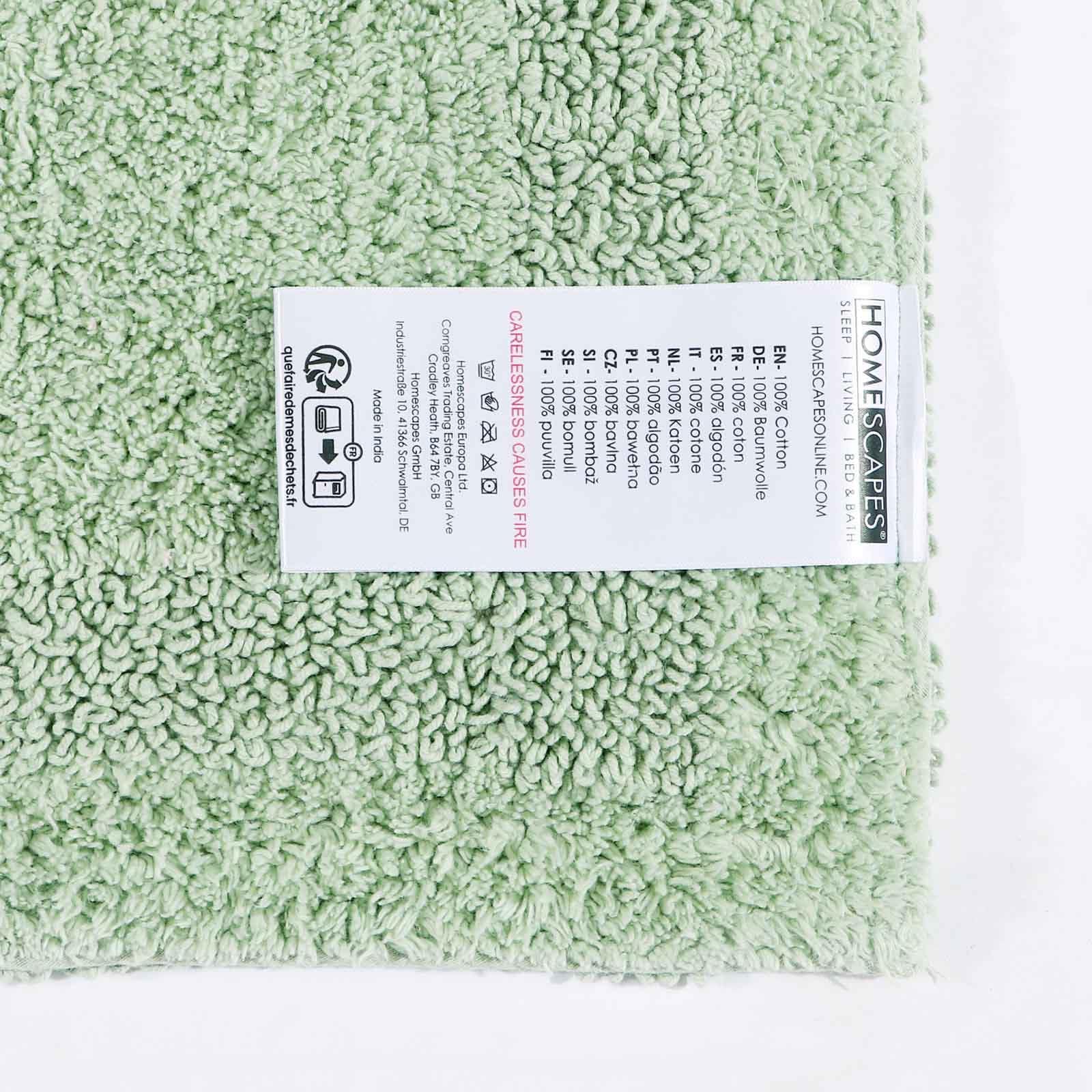 HOMESCAPES Kleine badmat, luxe 1600gsm extra zacht 100% katoen