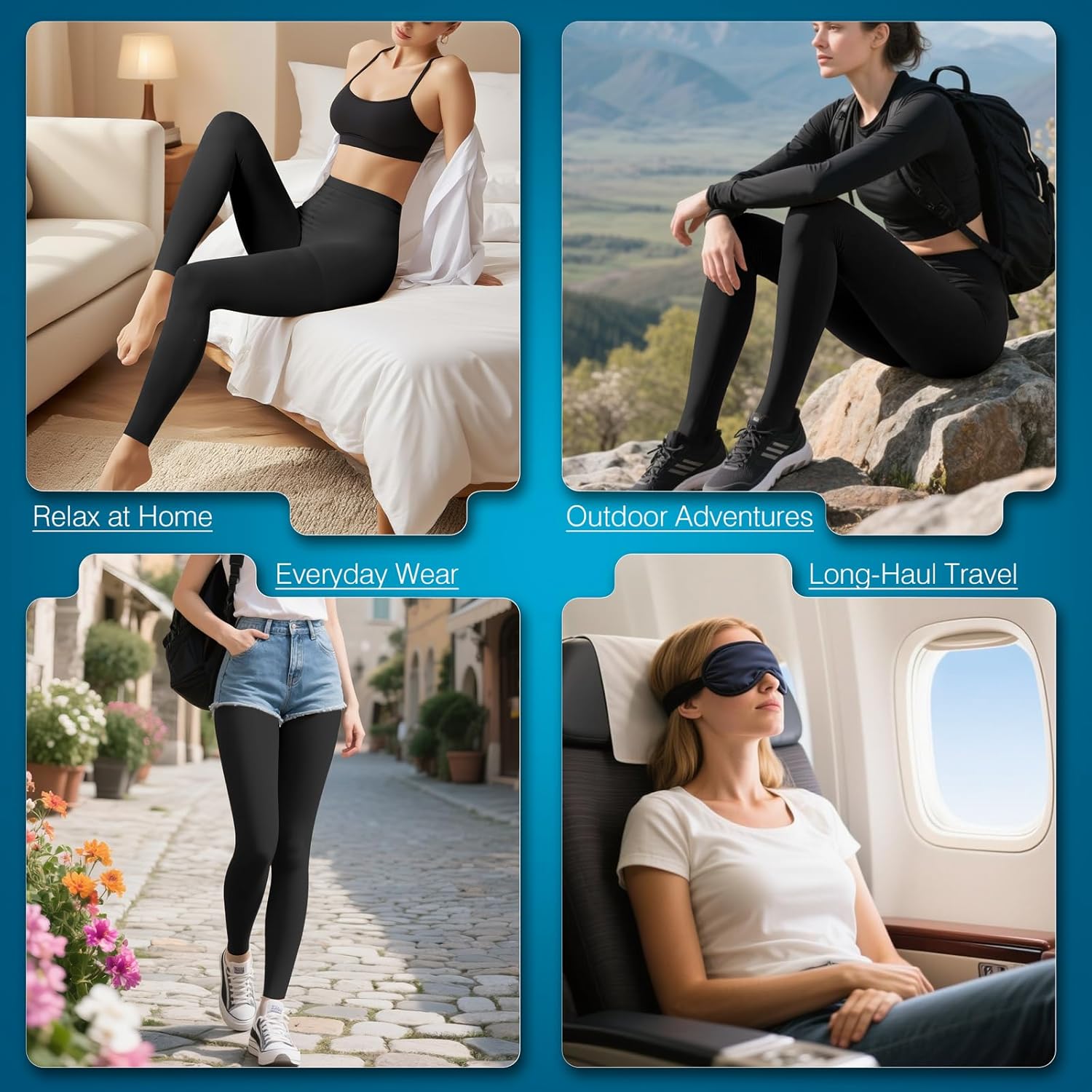 bropite Medical Compression Pantyhose for Women Men,20-30 mmhg Waist High Compression Stockings for Varicose Veins, Edema - Image 6